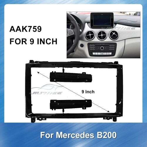 9 Inch Car Fascia Radio Panel for Mercedes Benz B200 2006 Car DVD Player frame Panel Dashboard ABS plastic Installation