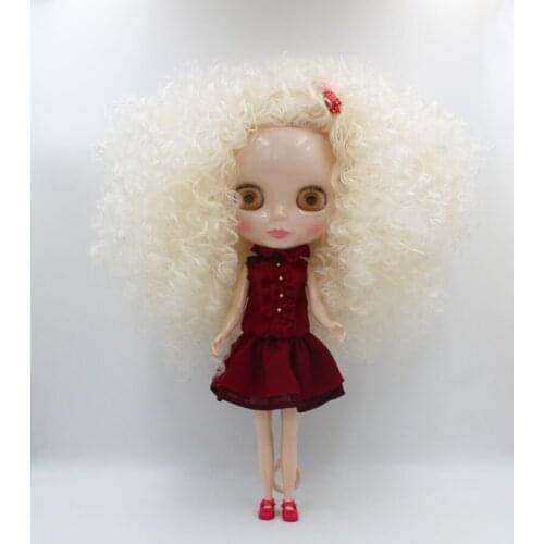 Free Shipping big discount RBL-728 DIY Nude Blyth doll birthday gift for girl 4colour big eye doll with beautiful Hair cute toy