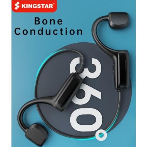 KINGSTAR 5.0 Bluetooth Earphones Wireless Sports Headset Ear-hook Air Bone Conduction Principle Stereo HIFI headphones With Mic
