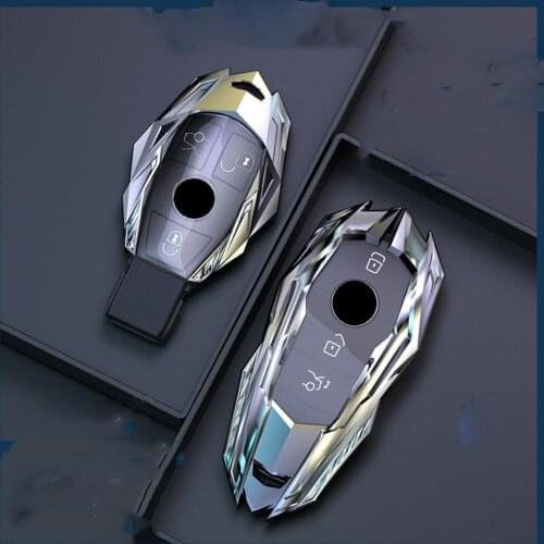 Zinc Alloy Car Key Case Cover for Mercedes Benz AMG A B R E G Class GLK GLA W204 W251 W463