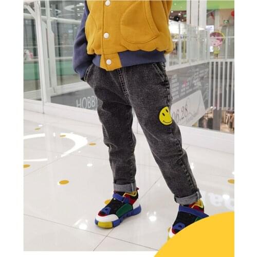 DIIMUU 3-11 Years Kids Jeans Trousers Clothing Girls Boys Jeans Child Denim Pants Spring Autumn Baby Long Pants Youngs Trousers