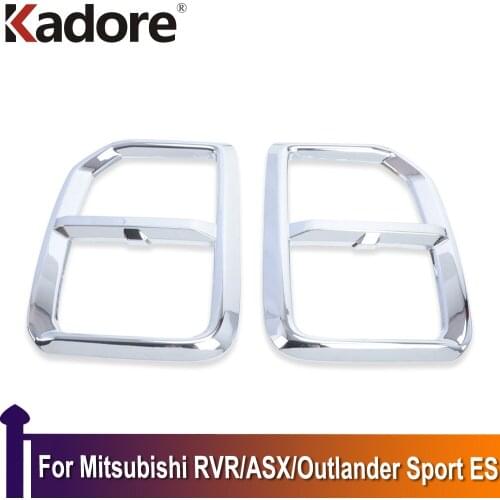 For Mitsubishi RVR/ASX/Outlander Sport ES 2020 2021 ABS Chrome Front Fog Light Cover Trim Car Styling Auto Exterior Accessories