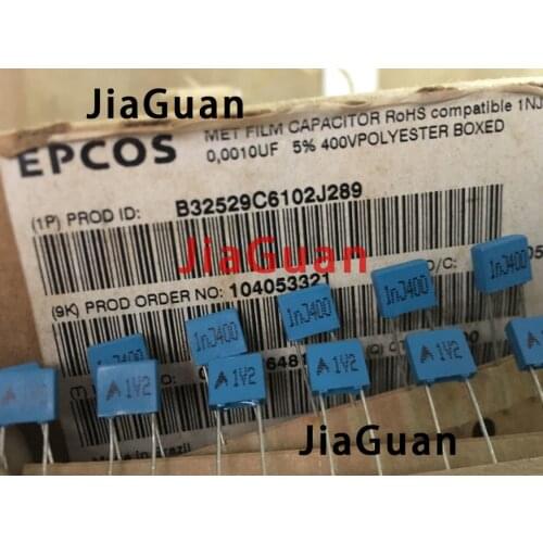 20PCS NEW EPCOS B32529C6102J289 1NF 400V PCM5 102/400V B32529 0.001uf/400v p5mm 1NF 400VDC 400V1NF