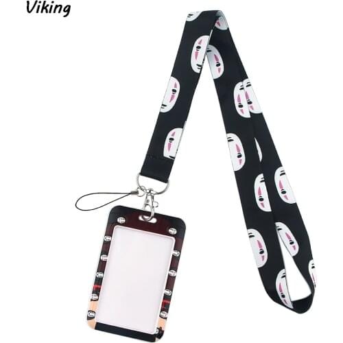 G1784 Cartoon Card Holders Case Phone Key Badge Camera USB Holders Neck Rope Lanyard with Keyring