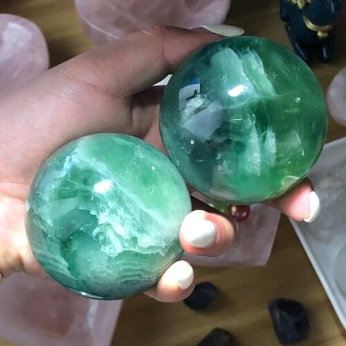 Halloween!!Natural Fluorite Quartz Crystal Sphere Ball Healing Gemstone ball
