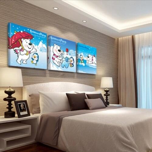 Cartoon Animal Simple Art Canvas Poster Painting Wall Picture Print Modern Family Children Room Decoration O367