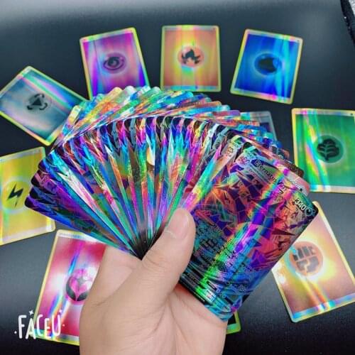 2021 New Pokemon Cards Holographic Bord Game Vmax GX Mega Tag Team Energy Trading Card Game English Version Kids Gift