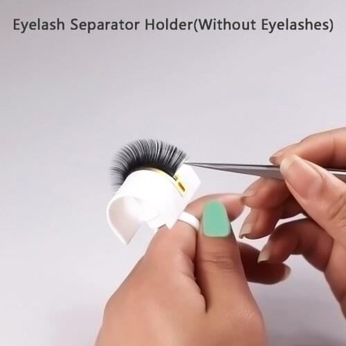 Eyelashes Extension Glue Ring Disposal Tattoo Pigment Holder Glue Holder Eyelash Finger Support U-Shaped Plate Eyelash Ring