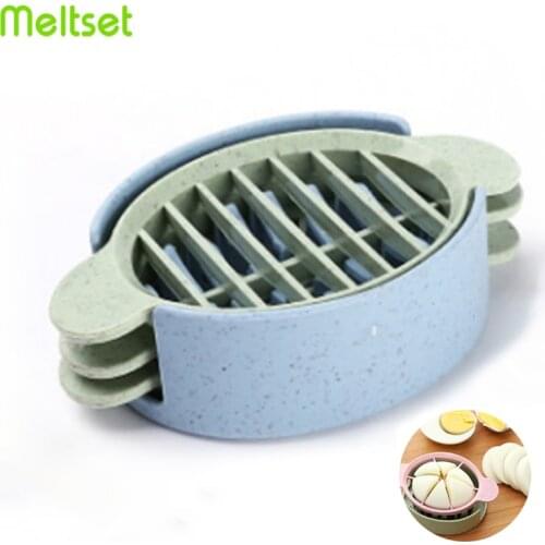 Egg Slicer Cutter Egg Cooking Tool Multifunctional Wheat Straw Mold Cutter Artifact Gadgets Kitchen Utensils