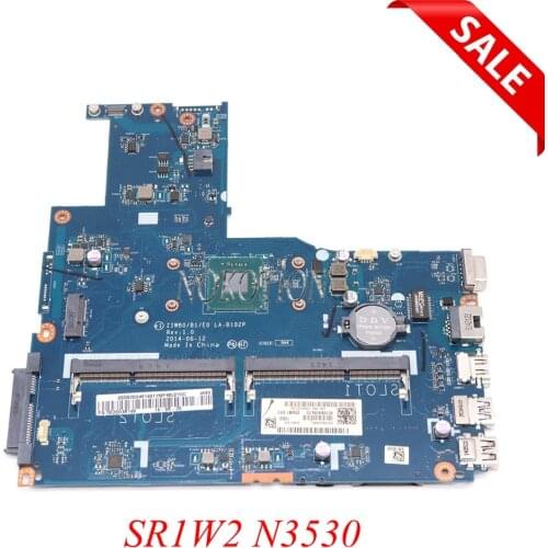 NOKOTION brand new 5B20G46149 ZIWB0 B1 E0 LA-B102P Main board For lenovo Ideapad B50-30 laptop motherboard DDR3 SR1W2 N3530 cpu
