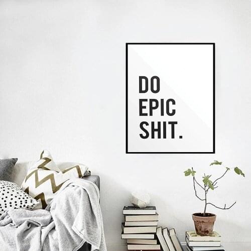 Minimalist Modern Stylish Letters Wall Art Canvas Painting Nordic Posters and Prints Wall Pictures for Living Home Decoration