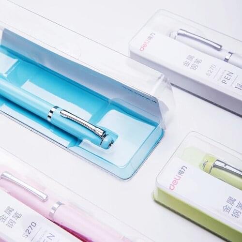 Metal Fountain Pen set Color Series Luxury 0.38mm EF Nib Steel Ink Pens for Simple Kids Gift Office School Supplies High Quality