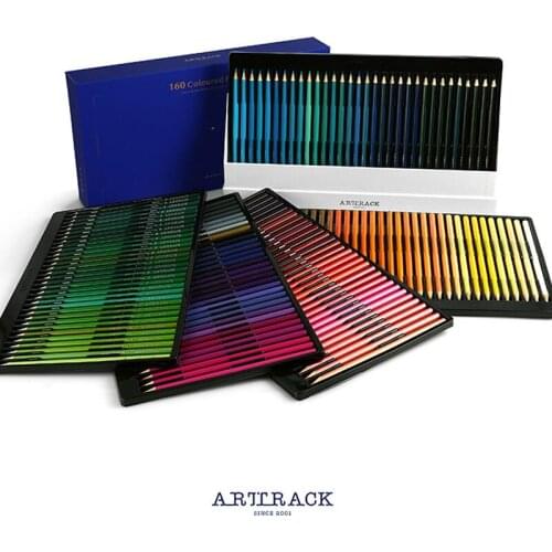 160 Color Professional Oily Wooden Colored Pencils Lead Set Art Painting Materials Art Supplies Christmas Gifts