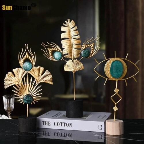Nordic Home Decoration Living Room Decoration Ornaments Metal Home Decoration Modern Iron Art Eye Decoration Abstract Crafts