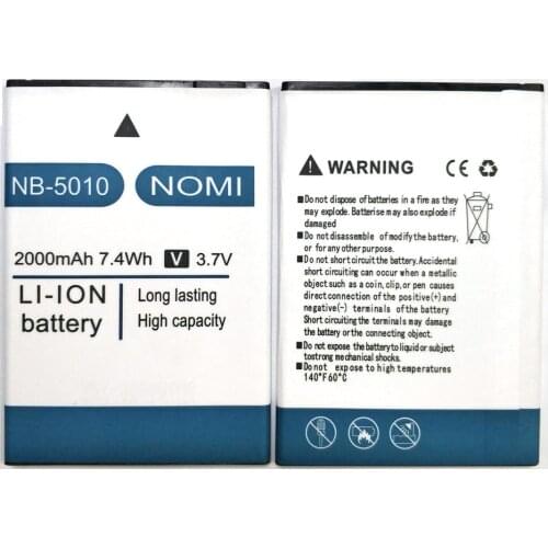 New 2000mAh NB-5010 Battery Replacement for Nomi NB-5010 Smart phone in stock