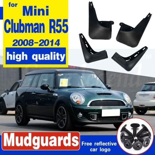 Front Rear Mud Flap Flaps For Mini Cooper Clubman R55 2008 - 2014 Mudflaps Splash Guard 2009 2010 2011 2012 2013 Fender