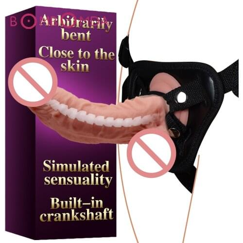 Silicone Dildo Adult Products Sex Toys for Women Masturbation Clitoris Stimulator Strap On Dildo Realistic Penis Wearing Panties