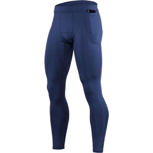 Gym Leggings High Waist Solid Color High Elastic Compression Pants Bottoms Skinny Quick Drying Training Trousers Male Clothing