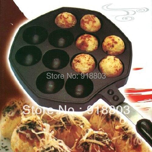 Japanese Octopus Ball Takoyaki Mold Pan Iron