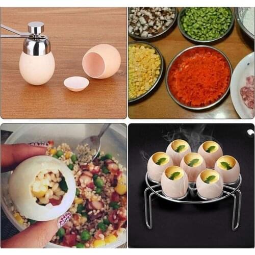 1pcs Metal Egg Scissors 304 Steel Topper Shell Cutter Open Accessories Tools Creative Boiled Kitchen Eggs Opener W8Q3