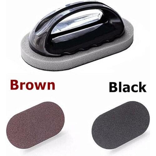1pc Cleaning Sponge Fashion Useful PP Emery Sponges Brush Eraser Scrub Handle Grip Sink Pot Bowl Kitchen Cleaning Tools