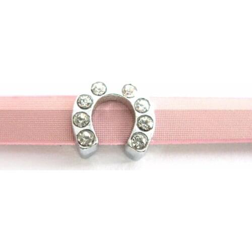 100pcs SL400 Internal Dia.:8mm zinc alloy and Rhinestone 8mm Can through 8mm band wholesales price