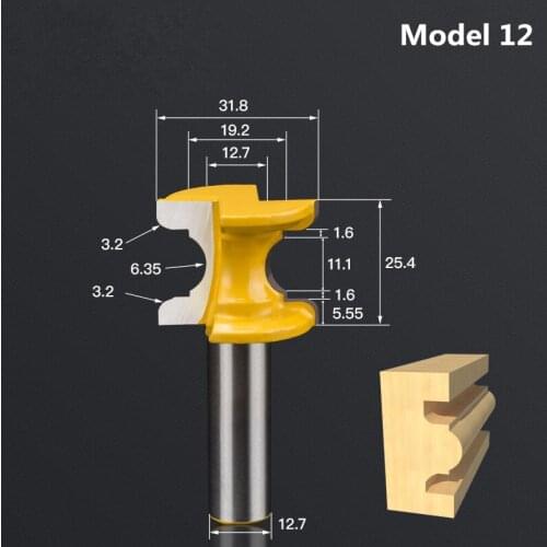 12.7mm,1pcs,Free shipping CNC Engraving Woodworking Milling Cutter,Solid carbide End Mill,cabinet and door Router Bit,model 12
