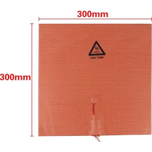 300x300mm 110V/220V DC 750W Flexible Silicone Heater Bed Pad For Voron2 3D Printer