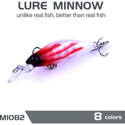 40PCS Laser Sinking Slowly Minnow Fishing Lure 80MM 6.3G Wobbler Artificial Fly Fishing Hard Bait Carp Crankbait Fishing Tackle