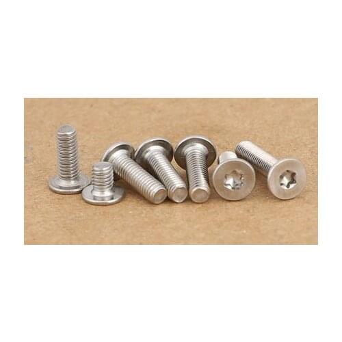 5pcs M8 stainless steel Torx big flat head screws T&TX CM thin headed notebook digital screw mechanical bolt 8mm-40mm long