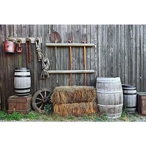 5x7ft Vintage Wooden Fence Old Farm Photography Newborn Backdrop