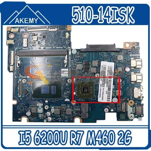 Akemy BIUS1/S2/Y0/Y1 LA-D451P For Lenovo YOGA 510-14ISK FLEX4-1470 Laptop Motherboard CPU I5 6200U R7 M460 2G DDR4 100% Test