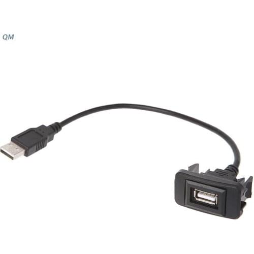 AUX USB Port Cable Adapter 12-24V Cord Wire USB Charging Adapter for toyota VIGO 13MF