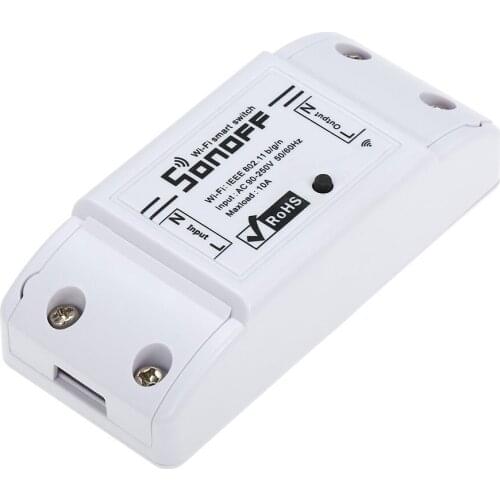 SONOFF Basic Wifi Switch Works with Alexa for Google Home Timer 10A/2200W Wireless Remote Switch for Android/IOS APP Control