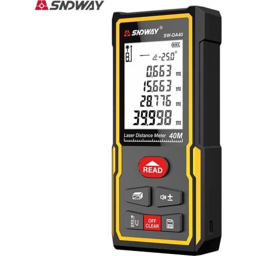 SNDWAYLaser rangefinder DS50 infrared high-precision handheld room measuring instrument distance measuring tool electronic ruler