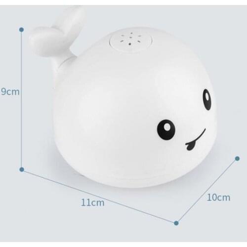 Baby Light Up Bath Tub Toys Whale Water Sprinkler Pool Toys for Toddlers Infants