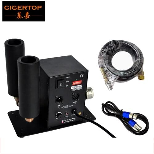 Double Pipe Stage CO2 Machine Switchable DMX Control CO2 Column Jet 6Meter Gas Hose Led Stage Lights CO2 Concert Device 90V/240V