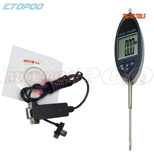 25.4mm 0.01mm Micron electronic indicator digital dial indicator with output datalink with RS232 (9holes) data output