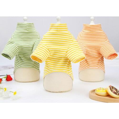 Cartoon Dog T-shirt Spring Autumn Winter Cat Chihuahua Clothes Pajamas Puppu Yorkshire Pomeranian Maltese Poodle Bichon Clothing