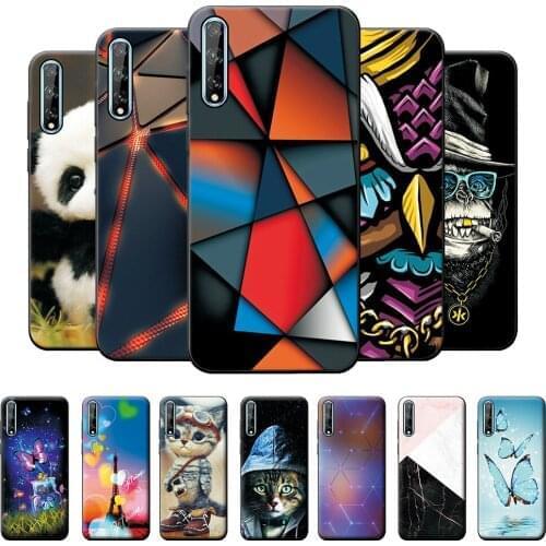 Huawei Y8P Case For Huawei Y8P AQM-LX1 Silicon Soft TPU Back cover Huawei Y8P 2020 6.3 inch Flower Cute Cartoon Y8P 2020 Cases