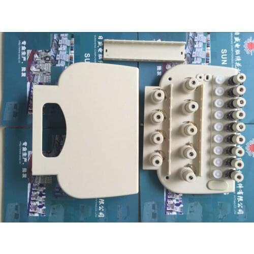 Computerized embroidery machine nine needles alarm box with bottom inspection arc type thread clamp seat