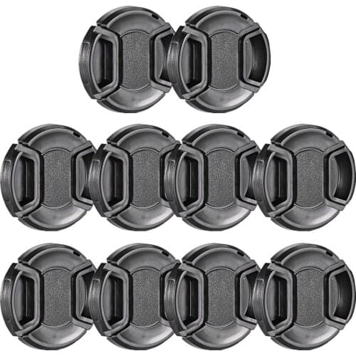 10pcs/lots 37/39/40.5/43/46/49/52/55/58mm center pinch Snap-on cap cover Lens Cap for canon/nikon Lens