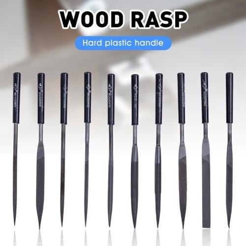 5/10PCS 140/160/180mm Needle File Set High Strength Forged Bearing Steel With Handle Needle Files For Glass Metal Ceramic Rock