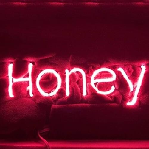 14“ Honey Acrylic Custom Neon Light Lamp Sign Beer Bar Handmade Real Glass Decorate Home Wall Room Windows Tube Artwork