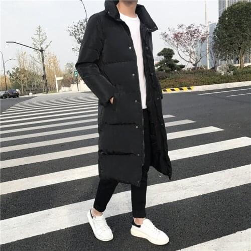 2021 New clothing Big Fur Winter Coat Jacket slim fit Long Parka Warm Winter Jacket Men Wadded Male down jacket Plus size S-5XL