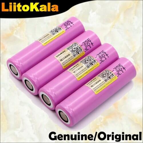 Genuine 1-10PCS Liitokala 35E original power 18650 lithium battery 3500mAh 3.7v 25A high power INR18650 for electrical tools