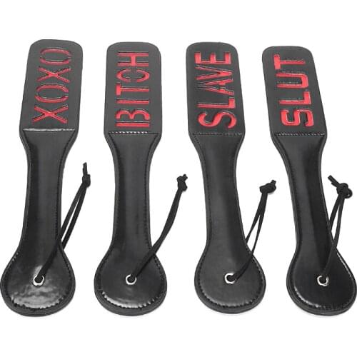 32cm BDSM Whip Fetish PU Leather Paddle Flogger Whip Flirt Pat Lash SM Slave Resistant Adult Games Sex Toys For women couple