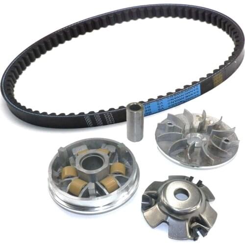 Motorcycle FAN Clutch Variator Weight Rollers Variator Fan Drive Belt for GY6 49cc 50cc 125cc 150cc Scooter Moped ATV GO KART