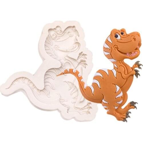 Cartoon Dinosaur-shaped Silicone Mold Various Dinosaur-shaped Chocolate Fudge Molds Cake Decoration Tools Resin Molds