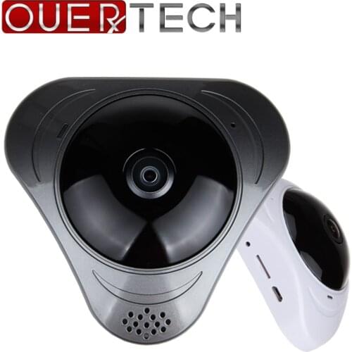OUERTECH Full View WIFI 3MP 360 Degree Two Way Audio Panoramic Fisheye WIFI Smart Camera Baby Motion Security Surveillance